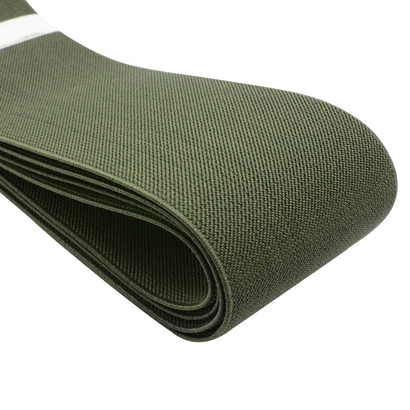 iCraft Strapcrafts 3-Inch Wide by 2-Yard Colored Woven Elastic Band,Army Green 13070 - Image 4